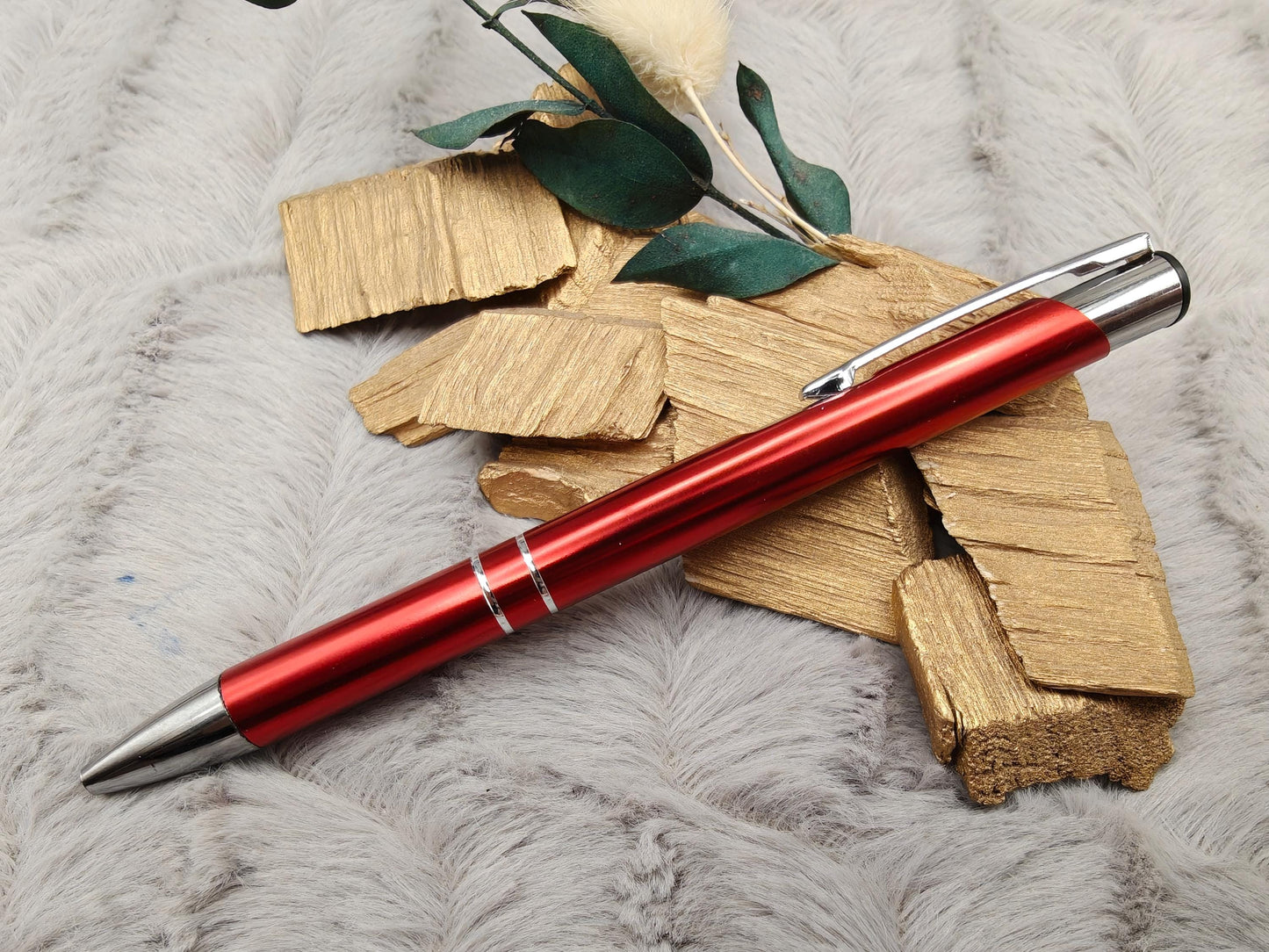 Personalisierter Kugelschreiber Aluminium 13 Farben mit Gravur | Kuli mit Name | Hochwertiger Stift schwarz schreibend | Geschenk Kollegen