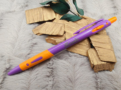 Gelschreiber personalisiert 4 schöne Farben gummierter Griff mit Gravur Kuli Stift Gastgeschenk Geschenk Kugelschreiber