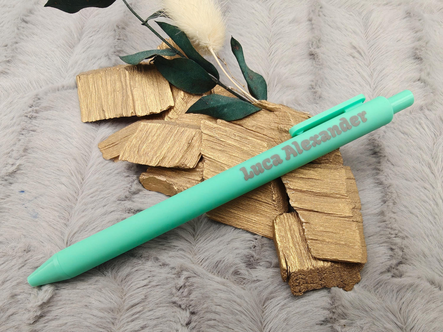 Gelschreiber personalisiert 10 Farben samtige Oberfläche mit Gravur Kuli Stift Gastgeschenk Geschenk Kugelschreiber