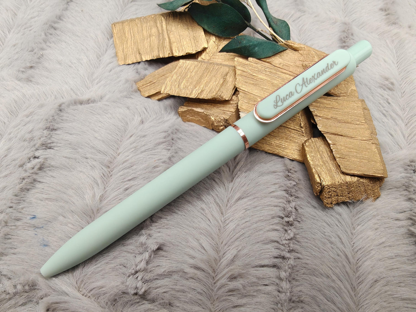 Gelschreiber personalisiert 6 pastellige Farben samtige Oberfläche mit Gravur Kuli Stift Gastgeschenk Geschenk Kugelschreiber