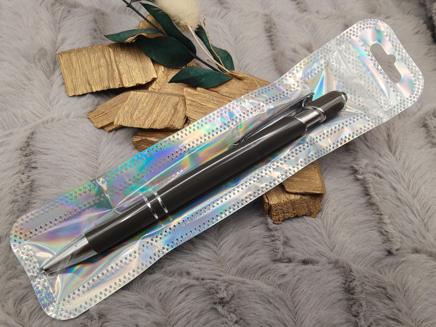 Kugelschreiber personalisiert mit Touchpen dunnkelmokka aus Aluminium mit Gravur Kuli Stift Holz Gastgeschenk Geschenk